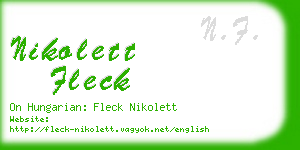 nikolett fleck business card